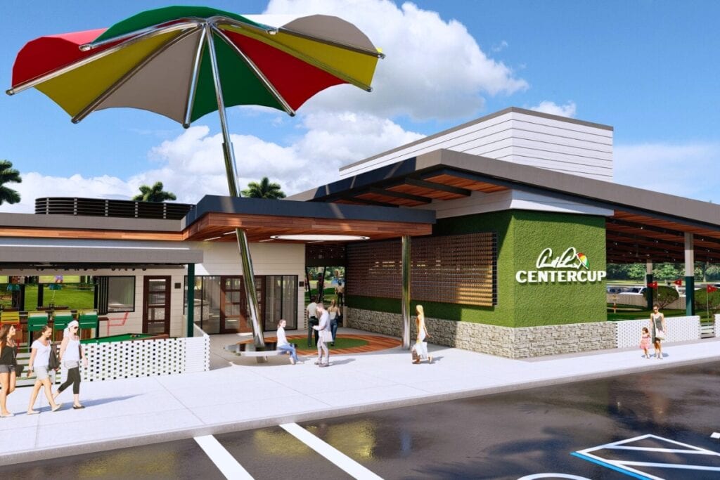 Arnold Palmer’s CenterCup recently broke ground in the Butler Shopping Center District and will incorporate a golfing experience with dining.
