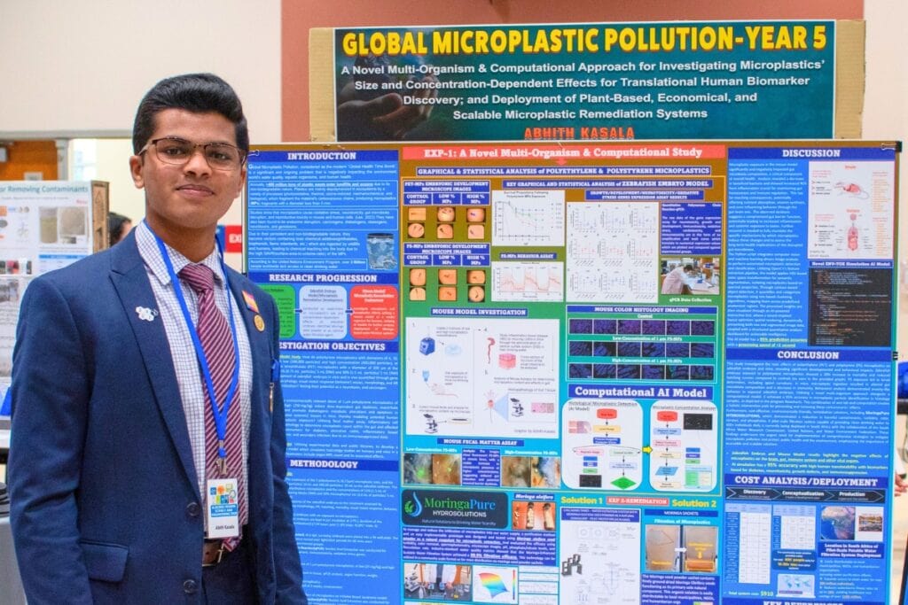 Gainesville High School’s Abhith Kasala finished with the top prize in the Alachua Regional Science and Engineering Fair and will be advancing for the second year in a row to the International Science and Engineering Fair in May.