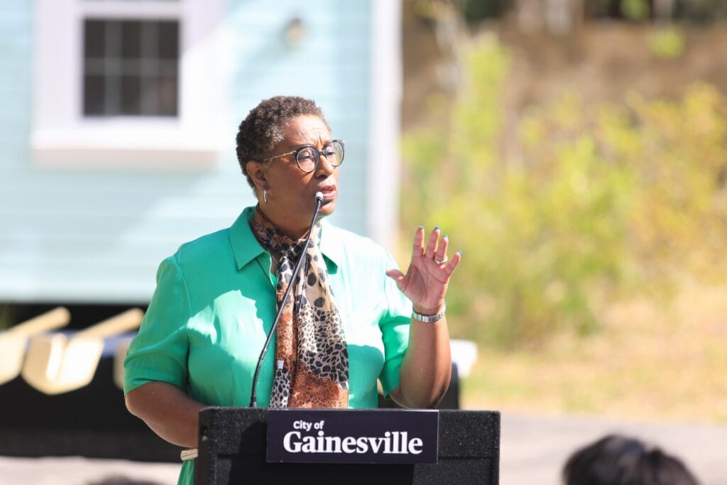 City Manager Cynthia Curry said the free accessory dwelling unit plans will help provide affordable, clean housing to Gainesville. Photo by Seth Johnson