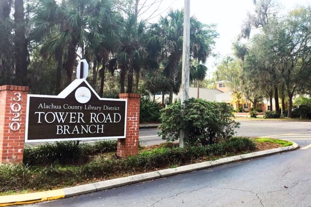 Alachua County Library District Tower Road Branch. Courtesy of ACLD