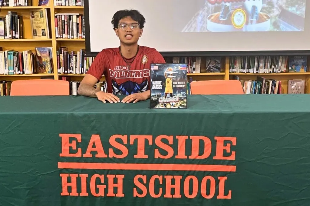 Eastside's Audric Garsico signed to play college basketball with Cebu Institute of Technology University in The Philippines. Photo by Mike Ridaught