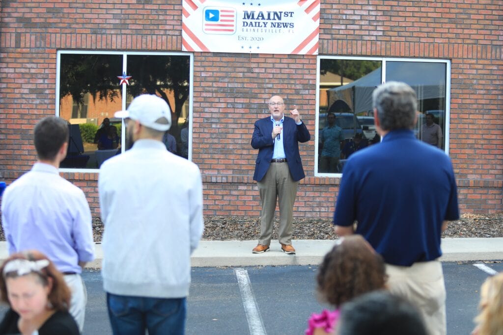 Gainesville Mayor Harvey Ward said residents can depend on Mainstreet because it's people show up every time. Photo by Seth Johnson (1)