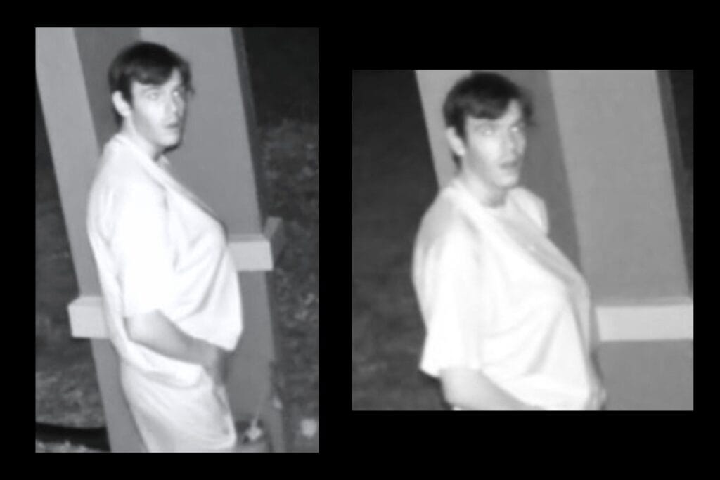 The Gainesville Police Department is seeking help identifying a male suspect who has been looking into apartment windows in complexes located in Southwest Gainesville.