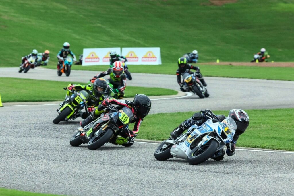 The MotoAmerica Mini Cup, which features motorcycle riders ages 5-16, will be held at Gainesville Raceway this weekend. Courtesy of MotoAmerica Mini Cup