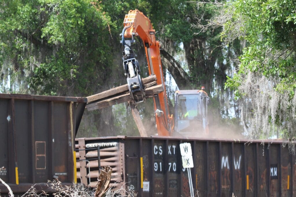 Track Line in full operation during the day. Photo by Suzette Cook