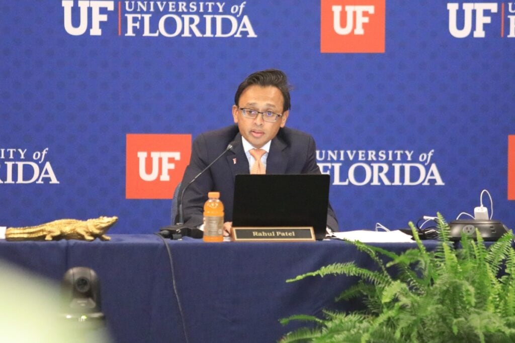 Trustee Rahul Patel said he's confident Dr. Santa Ono lines up with Florida's values.