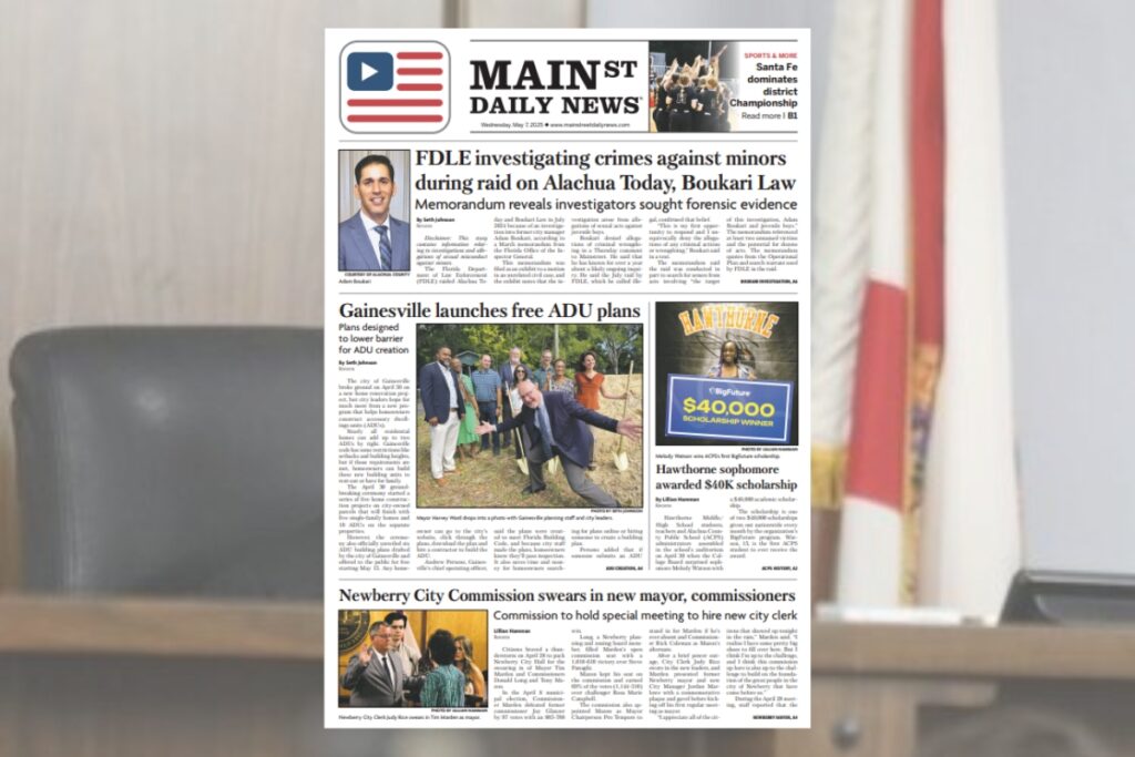 An Alachua County judge dismissed a lawsuit against Mainstreet Daily News that tried to prevent publication of a story.