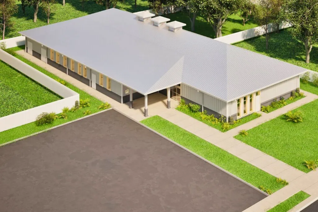 A new 10,000-square-foot library in Hawthorne is projected to be finished by early 2026. Courtesy of ACLD