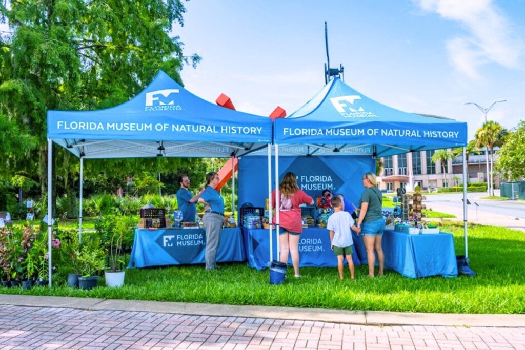 Customers can also purchase clothes, jewelry and other museum favorites from a Pop-Up Gift Shop when they come to pick up their plants. Photo by Jeff Gage - Florida Museum 1