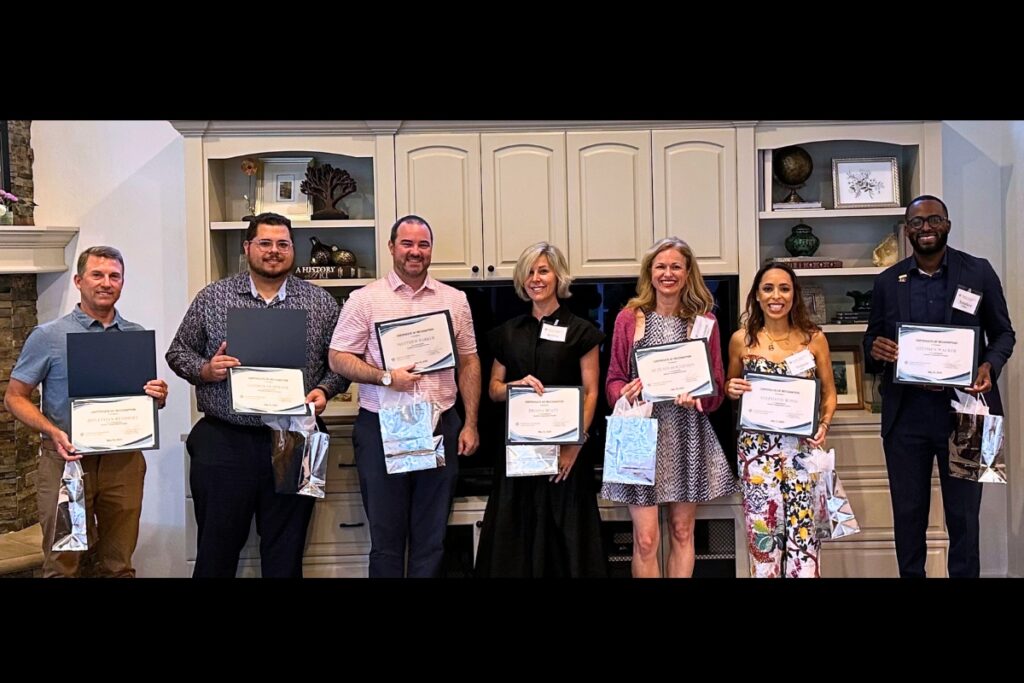 (From left) Jonathan Rembert, Landon Oliphant, Matthew Barker, Briana Beaty, Autumn Doughton, Stephanie Rossi, and Stephen Walker. Not pictured is Will Cox. Courtesy of CFNCF (1)