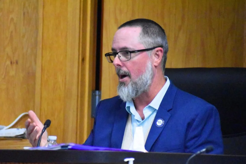 Newberry City Manager Jordan Marlowe requested the city invest $2 million for Champions Park improvements. Photo by Glory Reitz