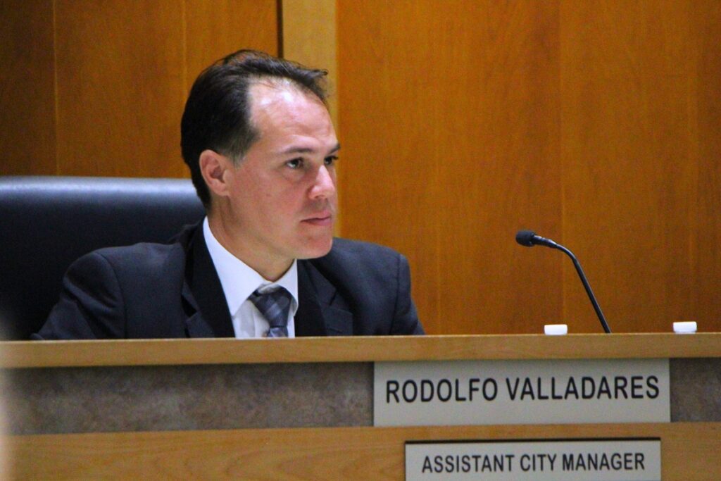 Rodolfo Valladares was selected as interim city manager at the Alachua City Commission meeting on Monday. Photo by Lillian Hamman