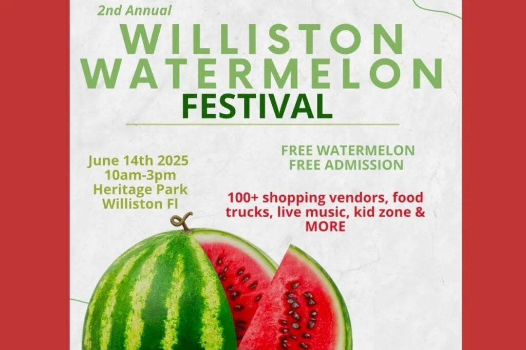The second annual Williston Watermelon Festival will take place on Saturday at Heritage Park.