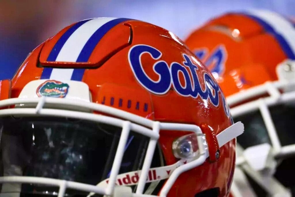 Florida Gators football helmet.