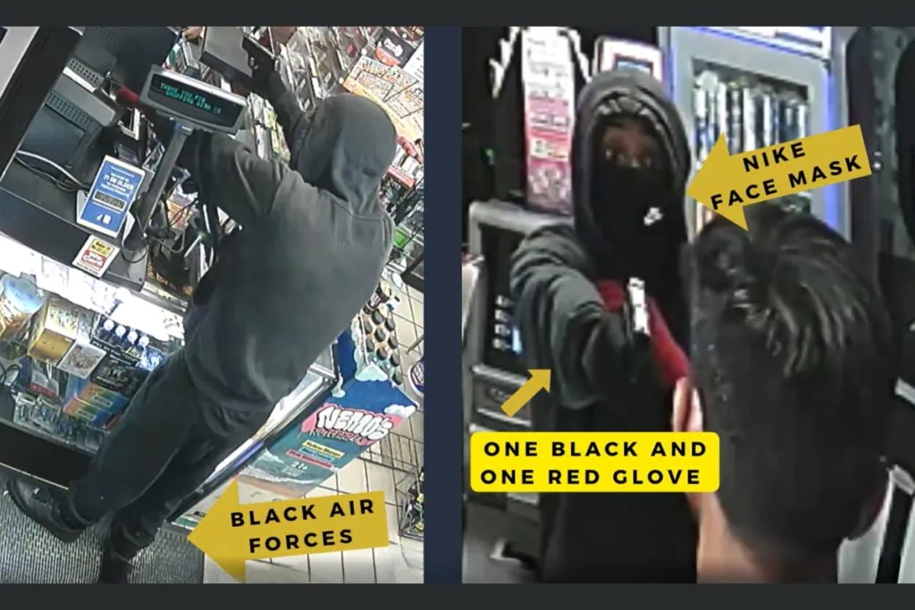 Gainesville police are asking the public to help identify an armed robbery suspect who held up a Shell station employee at gunpoint on June 25. Courtesy of GPD