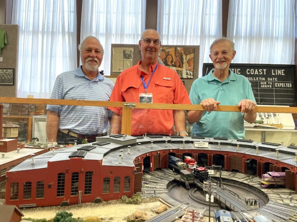 High Springs Historical Museum President Don Decker, center, with members Steve Macaluso and Rich Walker. Photo by Seth Johnson