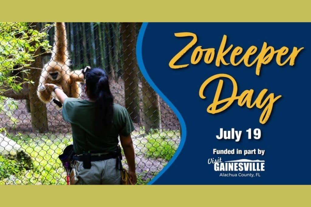National Zookeeper Day is on tap at the Santa Fe College Teaching Zoo from 9 a.m. to 3 p.m. on Saturday, July 19.