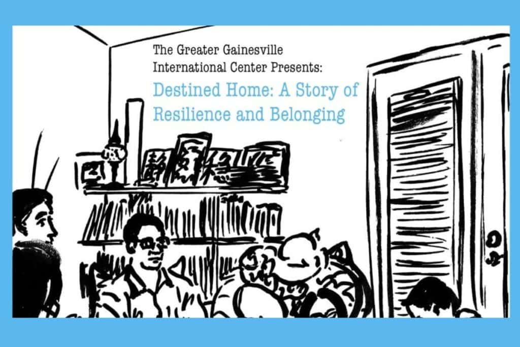 The Destined Home A Story of Resilience and Belonging exhibit opening reception will be held on Friday at the Gainesville Fine Arts Association in Gainesville. Courtesy of GFAA