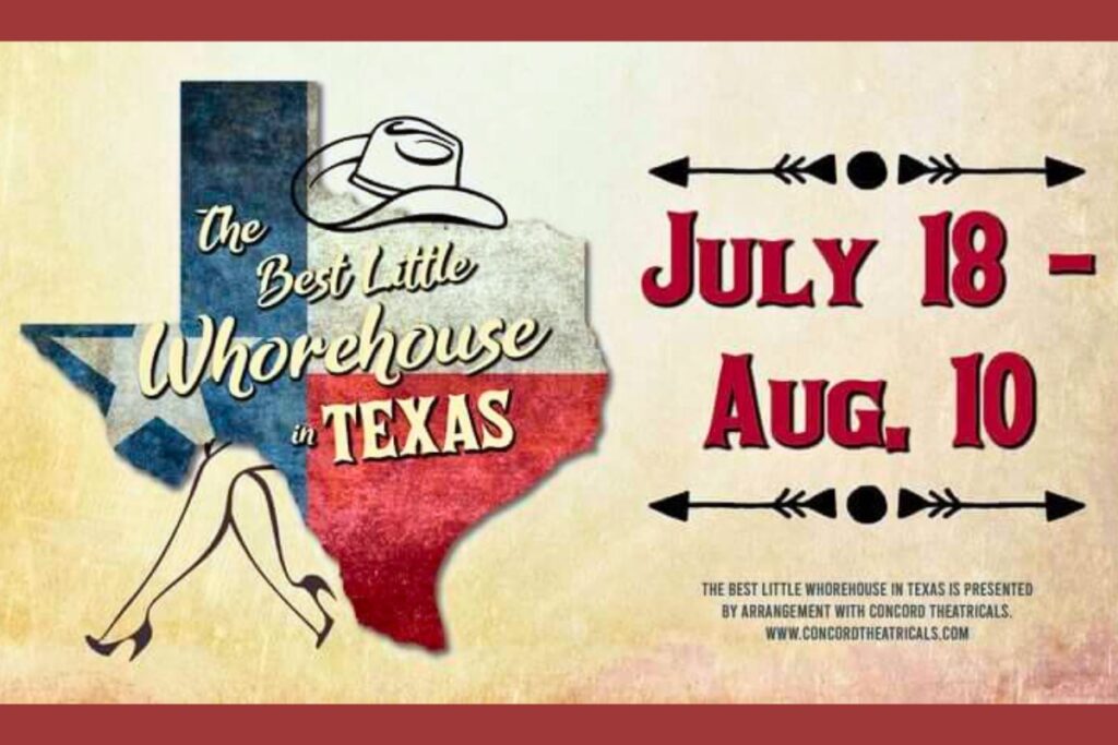 The Gainesville Community Playhouse will perform “The Best Little Whorehouse in Texas,” running from Friday, July 18, to Aug. 10