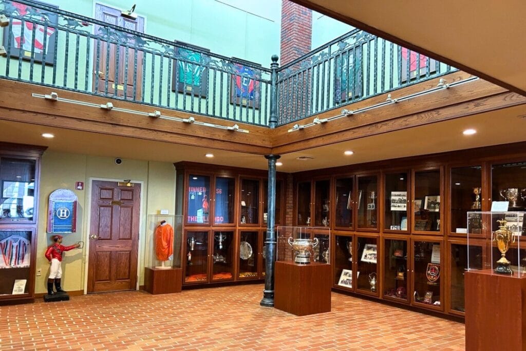 The main gallery room at the Florida Thoroughbred Breeders and Owners Association facility. Photo by Ronnie Lovler