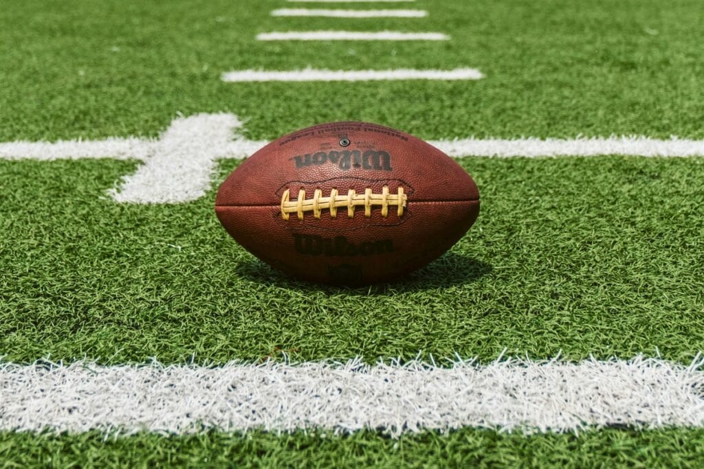 Football on field.