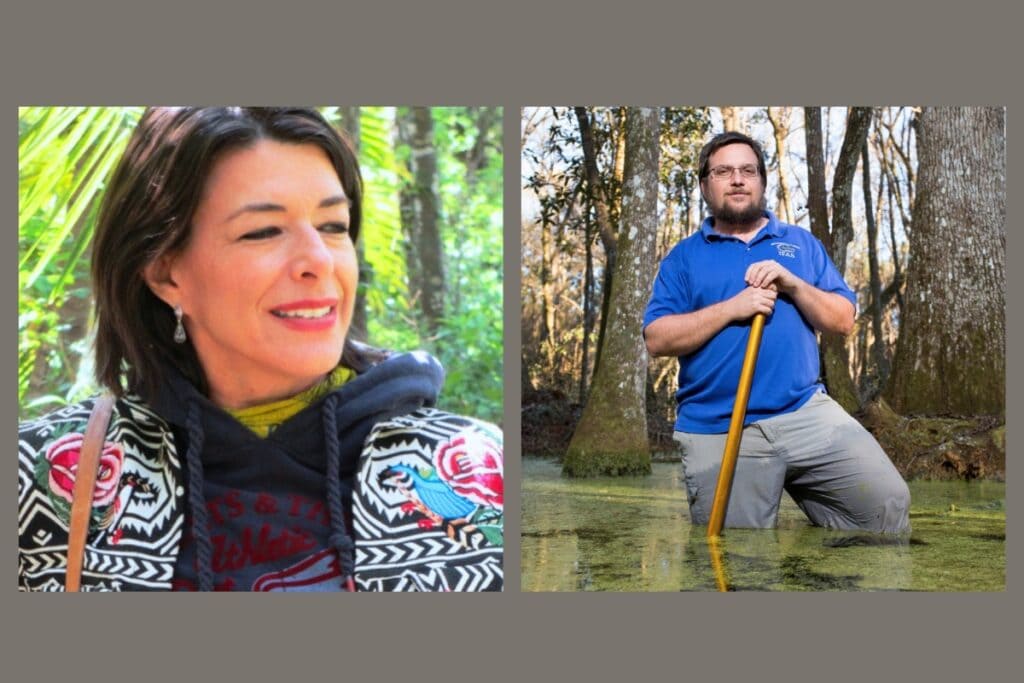 Margaret Ross Tolbert (left) and Matt Cohen will speak at the 2025 York Distinguished Lecturer Series on Wednesday at the Harn Museum of Art. Courtesy of UF