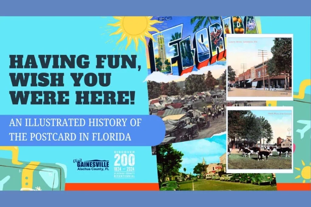 The Matheson History Museum will present Having Fun, Wish You Were Here! An Illustrated History of the Postcard in Florida with Liz Coursen on Wednesday.
