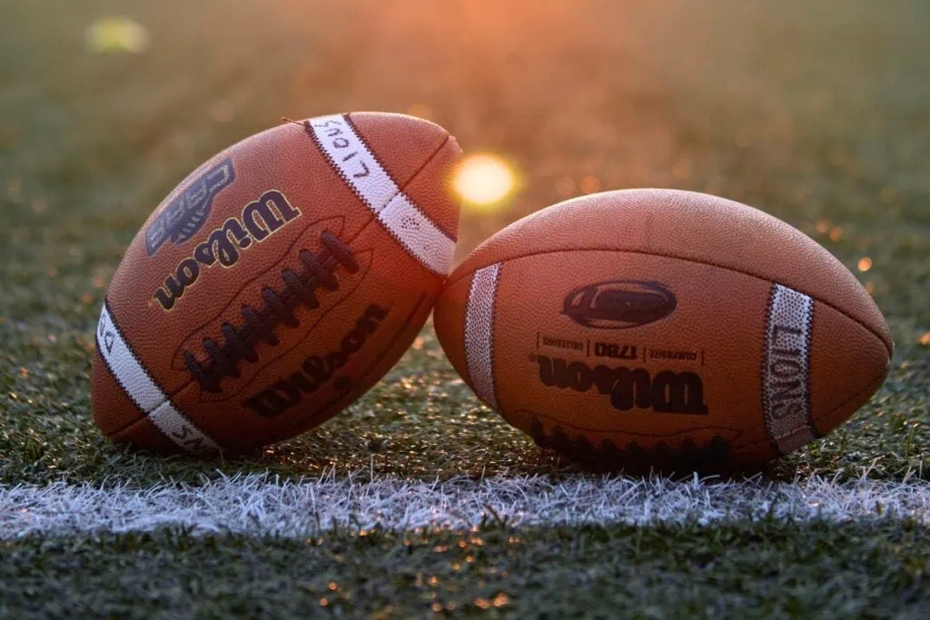 Two footballs. (1)