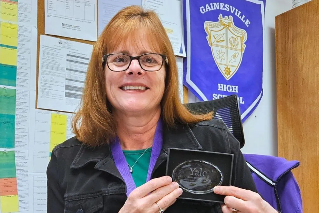 Gainesville High School assistant principal Dr. Mallory Becker recently won the Yale Educator Award. Courtesy of ACPS