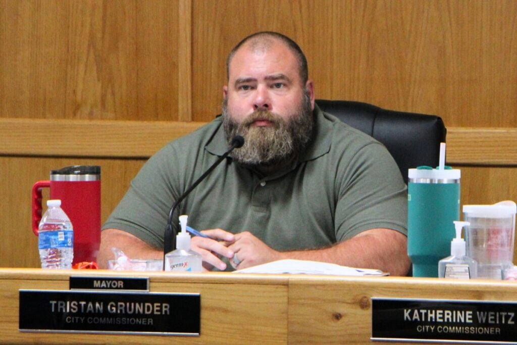 High Springs Mayor Tristan Grunder apologized to Alachua County Fire Rescue for using false information to criticize the department during an Aug. 28 meeting. Photo by Lillian Hamman