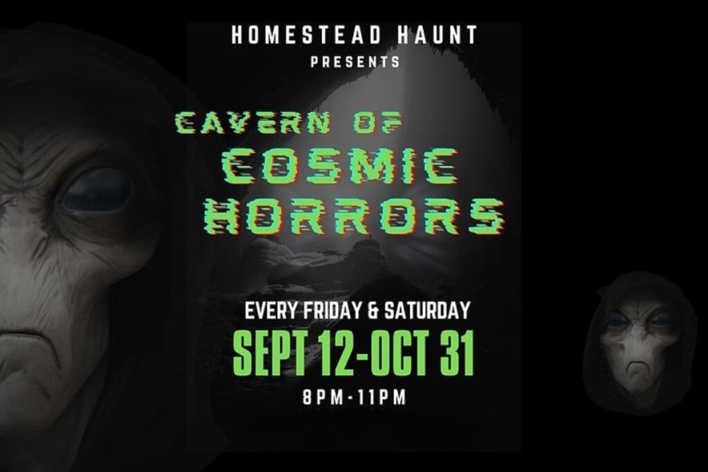 The Cavern of Cosmic Horrors will open its doors on Friday, Sept. 12, at Homestead Park in Williston. Courtesy of Homestead Haunt