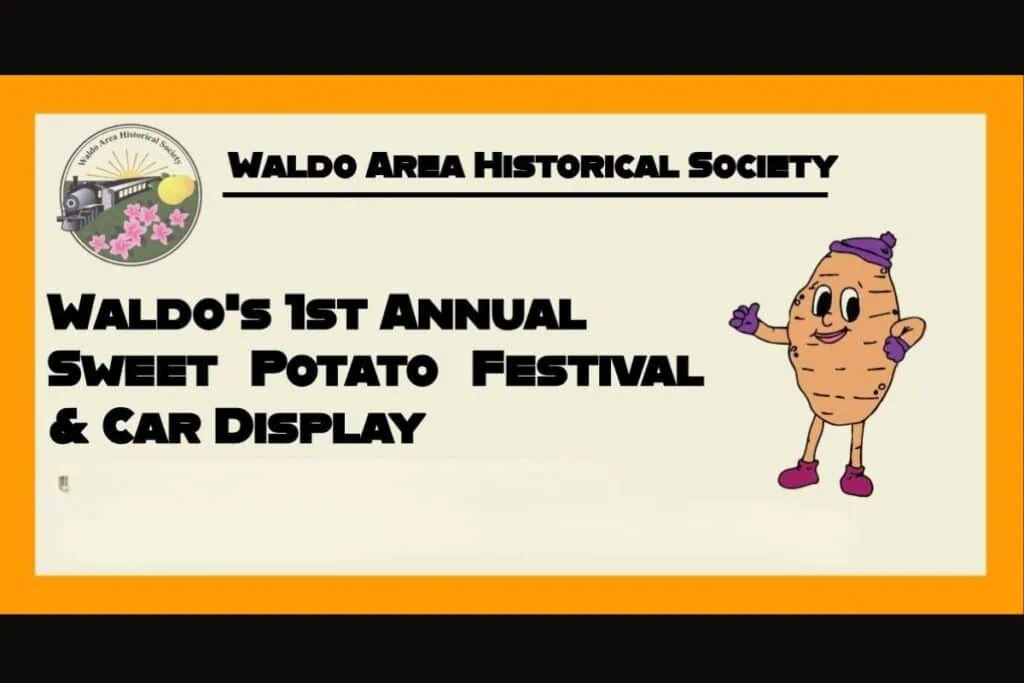 The Waldo Area Historical Society will host its inaugural Sweet Potato Festival and Car Display on Saturday. Courtesy of Waldo