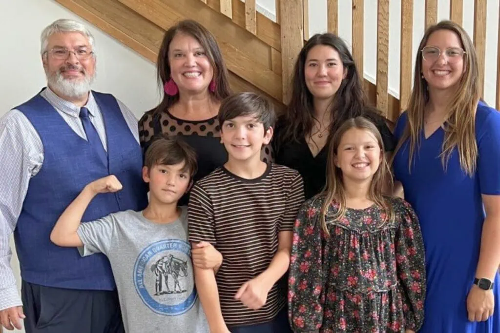 Stacey Fischer of A BookSmith with her family.