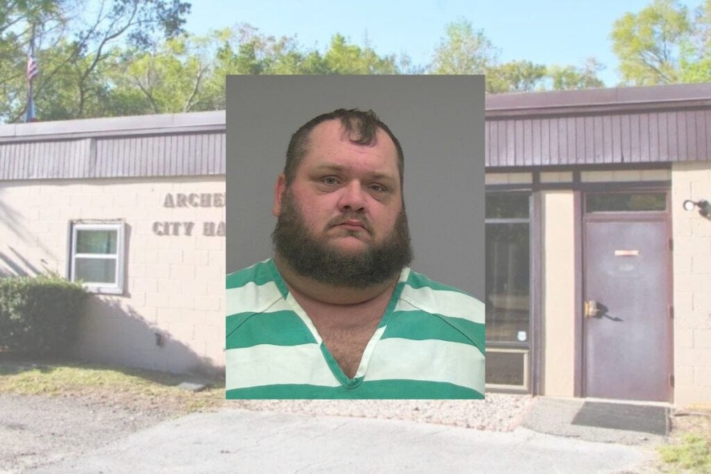 Justin Southard was arrested on Sept. 9, 2025, and charged with grand theft.