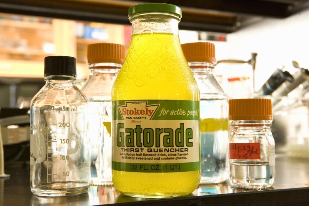 A vintage Gatorade in the lab. Courtesy of FleishmanHillard