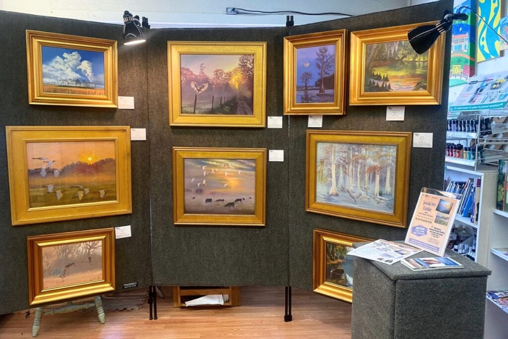 Lanza Gallery & Art Supplies will present a special two-week exhibition featuring artist Shawn Dell Joyce. Courtesy of Tina Corbett