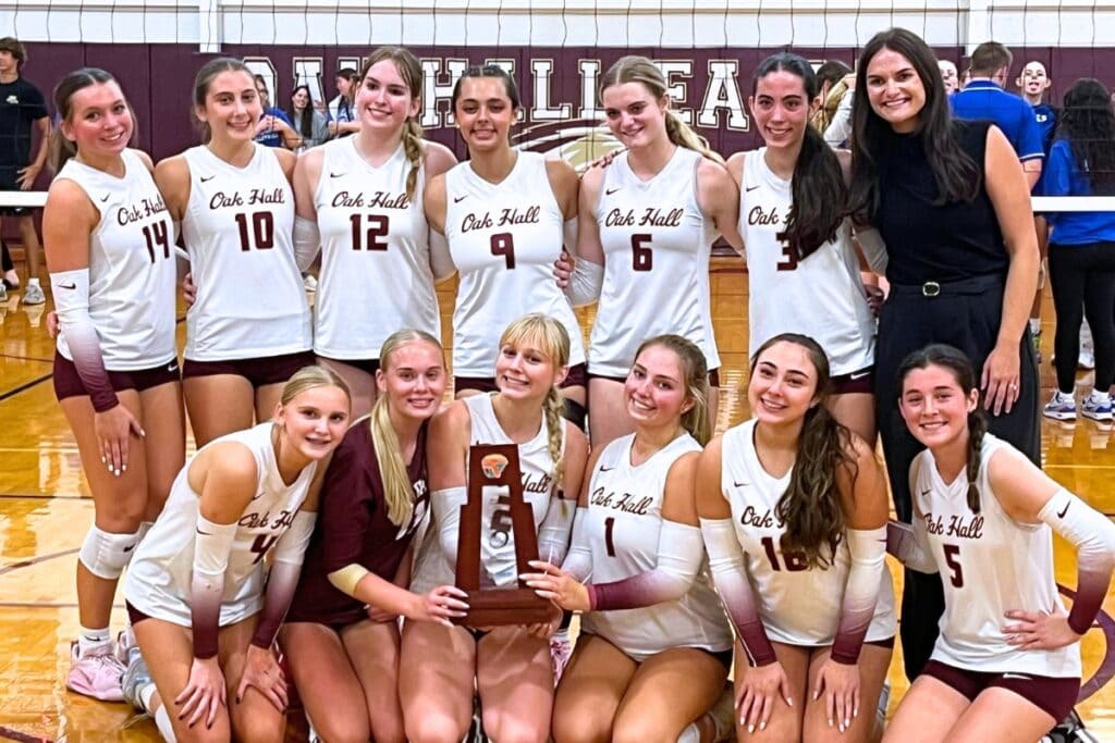 Oak Hall defeated Saint Francis Catholic Academy for the Class 2A-District 1 on Thursday. Photo by Mike Ridaught