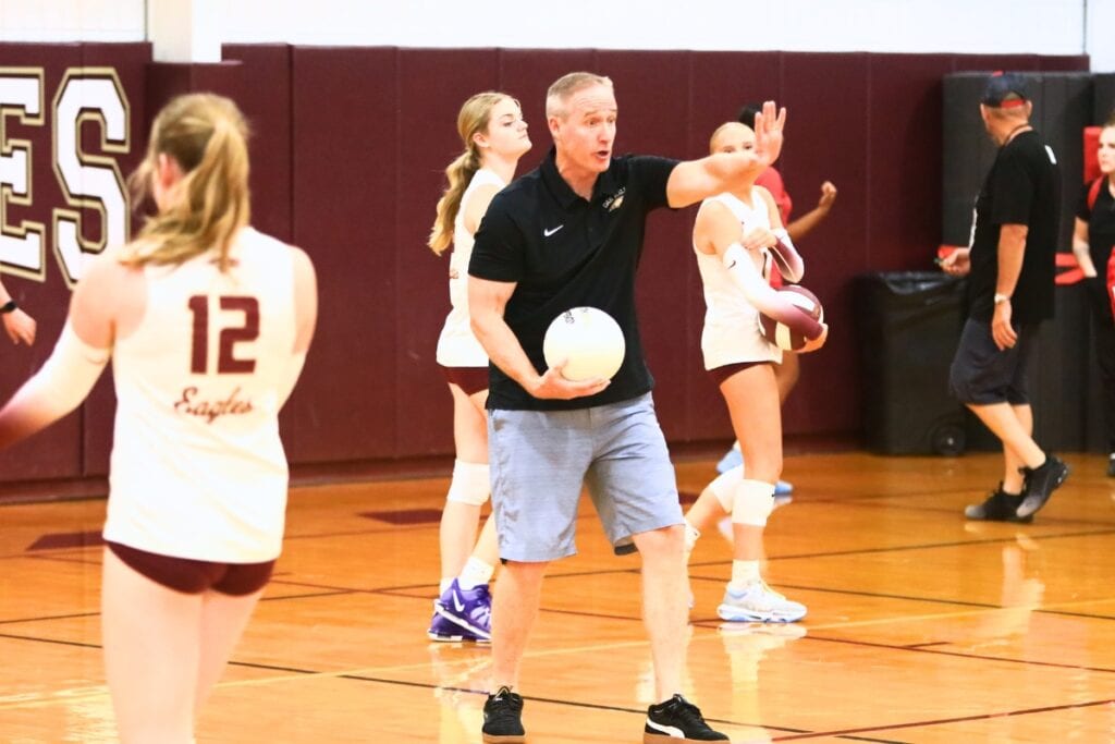 Oak Hall's Perry McDonald returned to coach the Eagles after retiring at the end of the 2024 season.