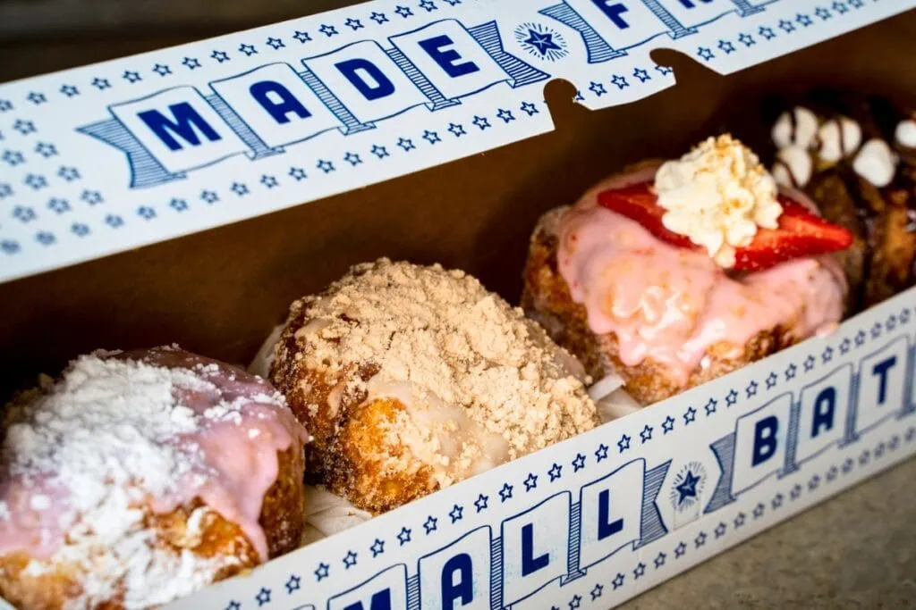 Parlor's Famous Layered Doughnuts are made with layers of buttery dough fried to a crisp on the outside to stay light on the inside. Courtesy of Parlor Doughnuts (1)