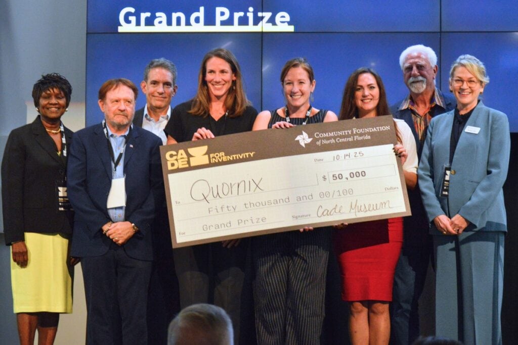 Quornix, an Indiana-based biotechnology startup, won the 2025 grand prize at the Cade Prize for Inventively on Oct. 14. Courtesy of Cade Museum