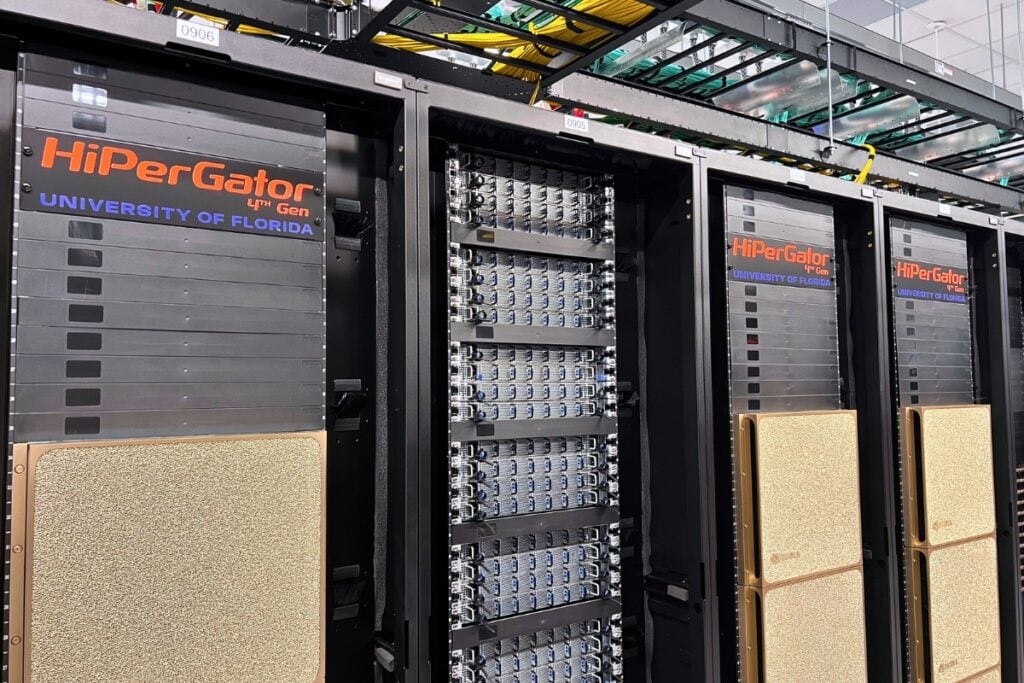 The University of Florida unveiled the fourth generation of HiPerGator on Tuesday. Photo by Nick Anschultz