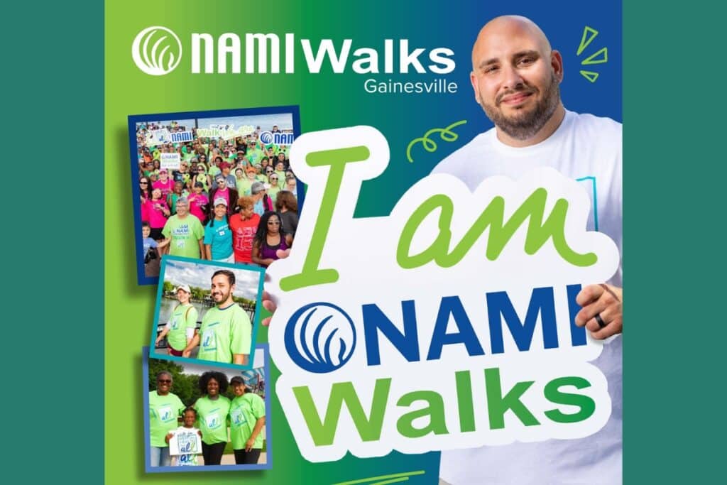 The annual NAMI Walks fundraiser is slated to take place on Saturday in Depot Park. Courtesy of NAMI Gainesville