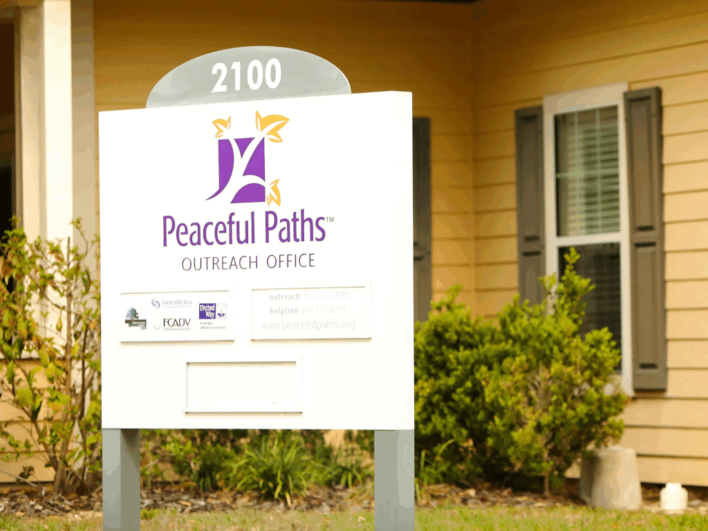 Peaceful Paths sign