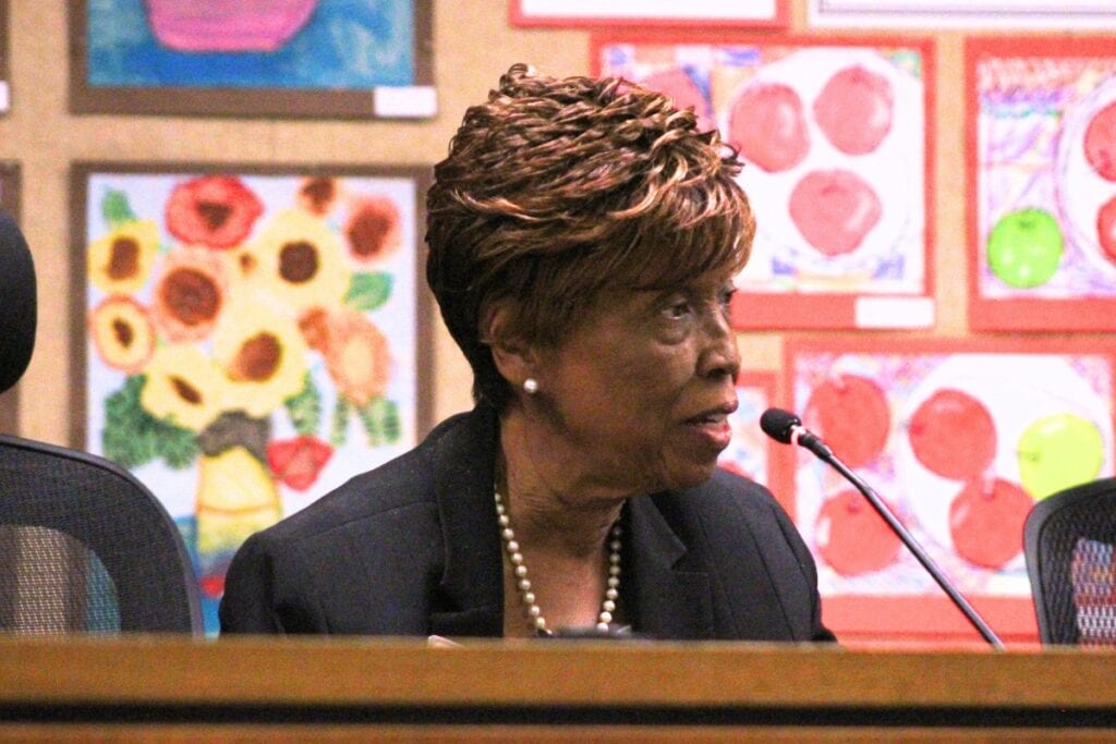 Board Member Leanetta McNealy was among the board members who voted in favor of the Request for Proposal (RFP) search process option. Photo by Nick Anschutlz