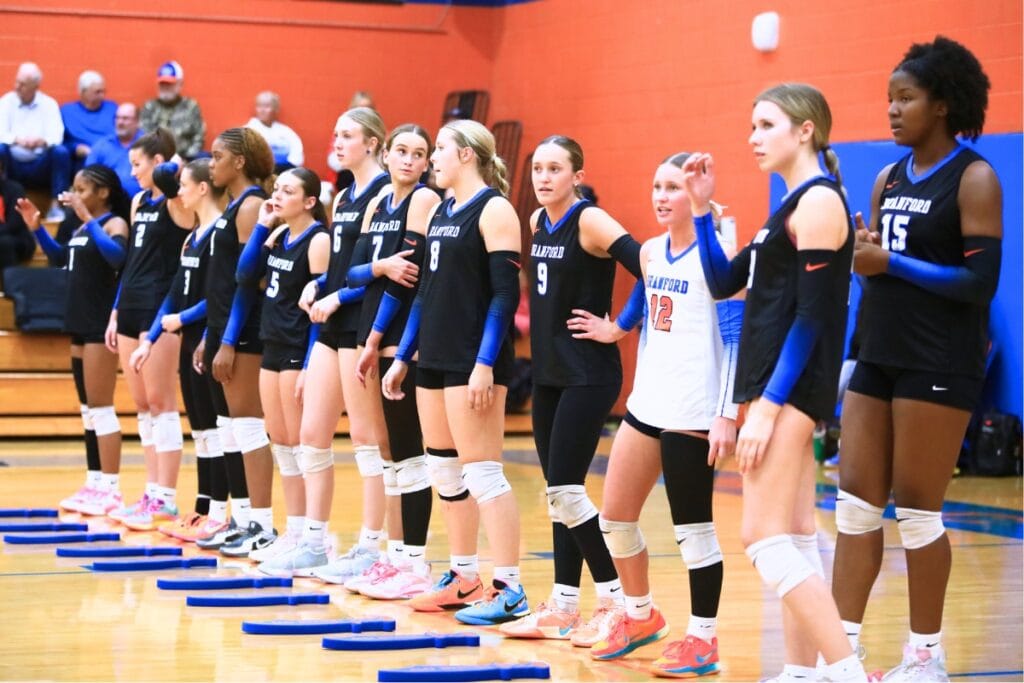 Branford advanced to its third straight state volleyball championship match after defeating Williston on Tuesday in the semifinals round. File photo by C.J. Gish