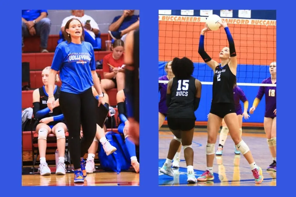 Branford's Lachelle Sikes (left) and Mylie Fernandez were named the Rural Coach and Player of the Year, respectively. Photos by C.J. Gish