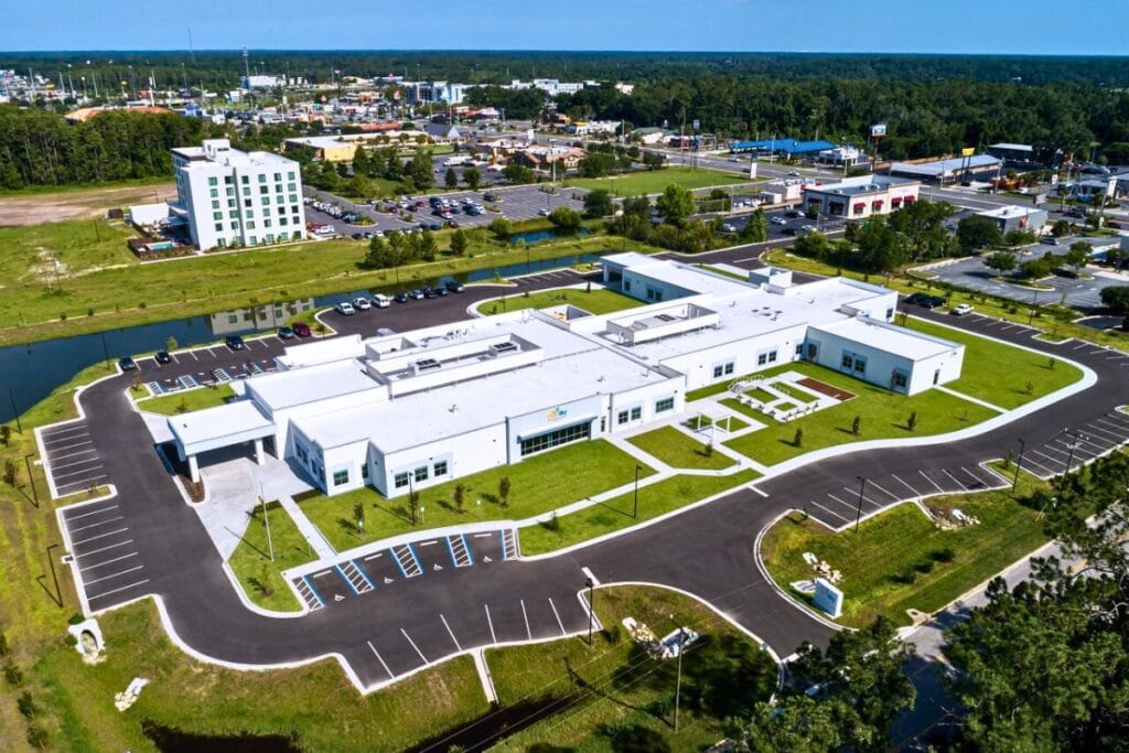 ClearSky Rehabilitation Hospital of Lake City is now open following the completion of its $31 million, 36-bed facility. Courtesy of The Sanders Trust