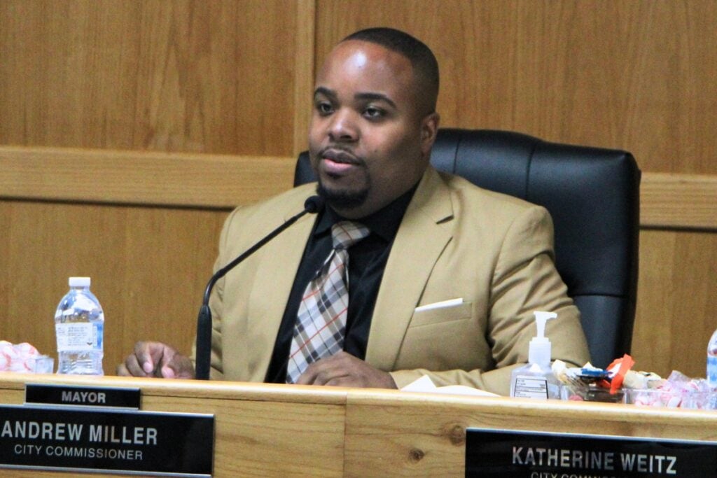 Commissioner Andrew Miller was voted as the new High Springs mayor at Thursday's meeting. Photo by Lillian Hamman