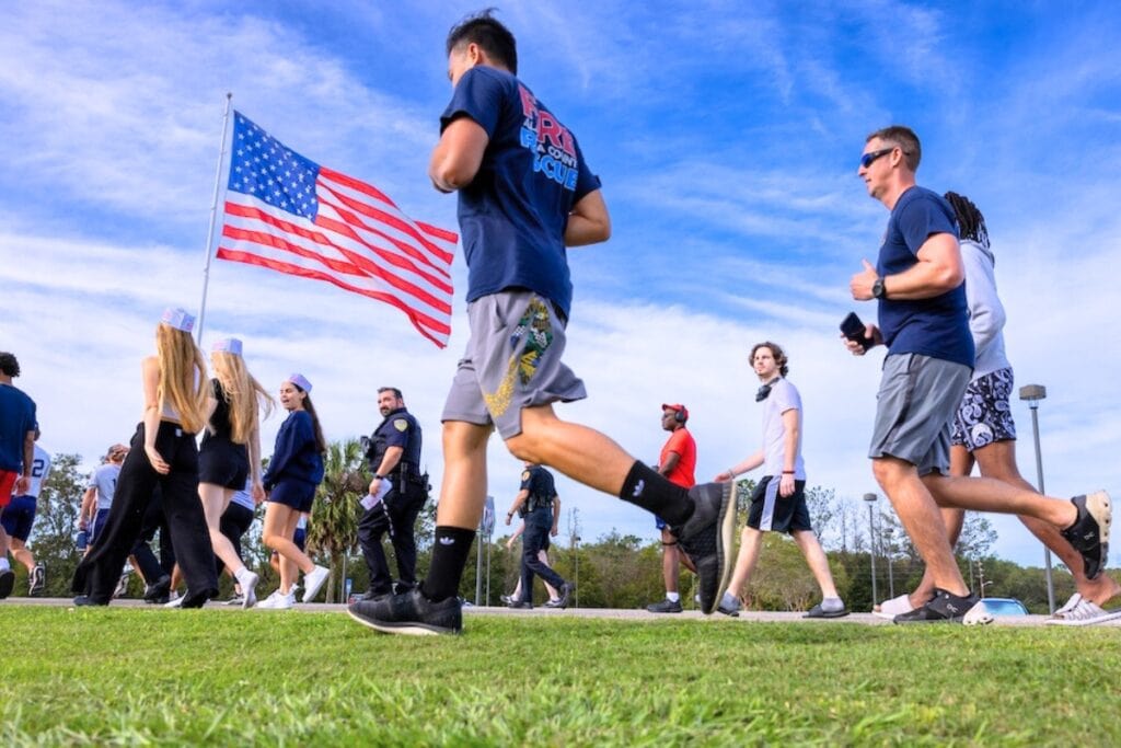 Community members are invited to join members of the Santa Fe College Police Department and other first responders Thursday morning for the annual Run with the Cops. Courtesy of SF College