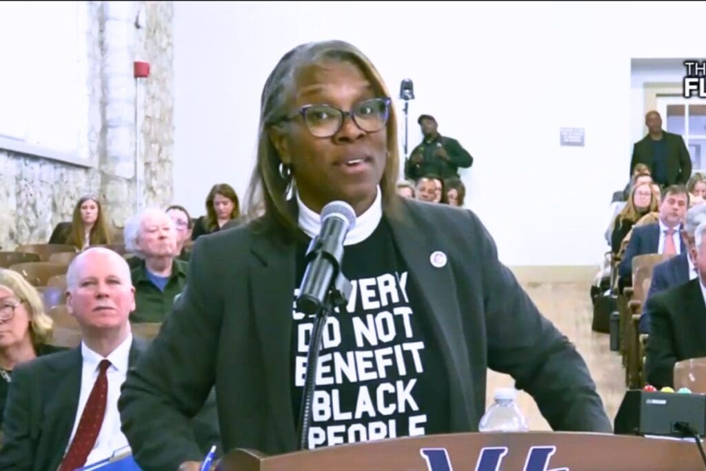 School Board of Alachua County Vice Chair Tina Certain spoke at Thursday's State Board of Education meeting. The Florida Channel